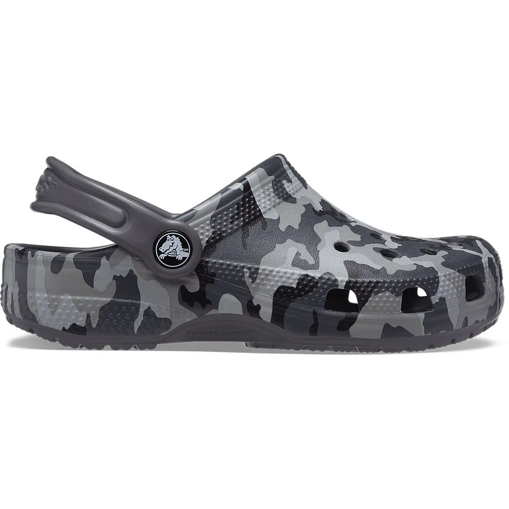 Купить Crocs 207593-097-c5 Деревянные башмаки Classic Camo Black / Grey 35x25x15 EU 20 7ft.ru в интернет магазине Семь Футов