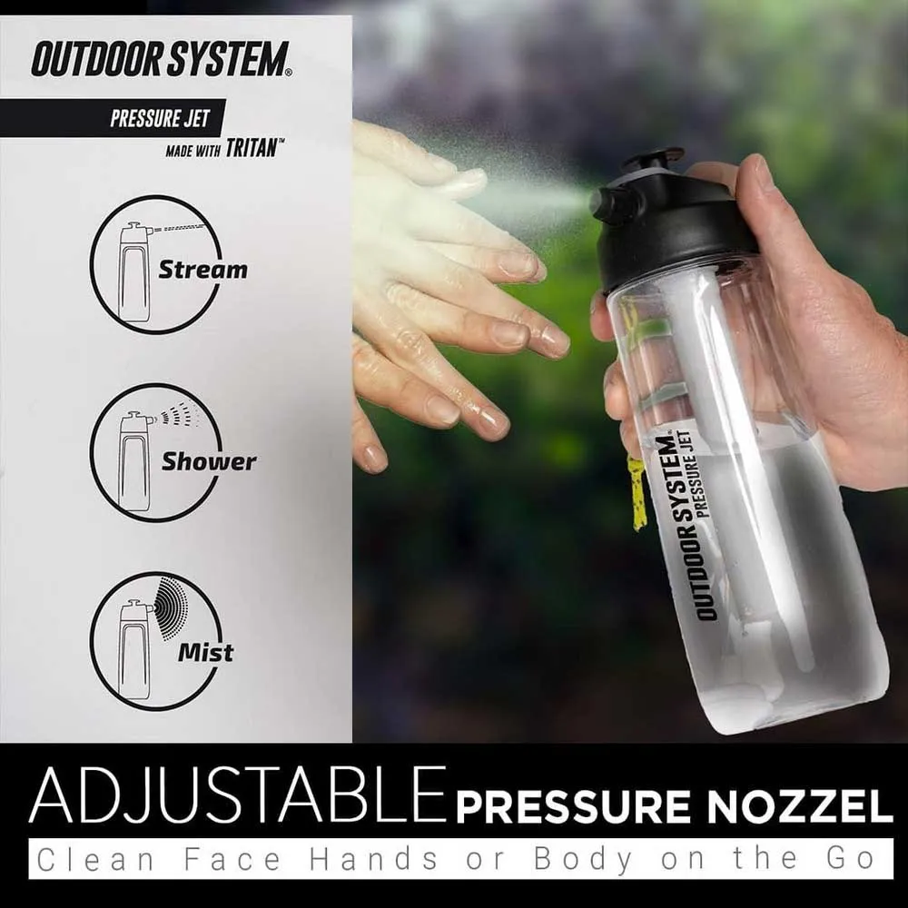 Купить Outdoor system ospj700_blk Бутылка Pressure jet 700ml Black 20x10x10 7ft.ru в интернет магазине Семь Футов