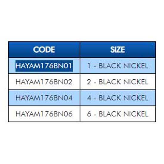 Купить Hayabusa HAYAM176BN01 Однобородный крючок с бородкой 176 Black Nickel 1 7ft.ru в интернет магазине Семь Футов