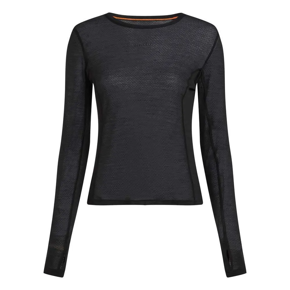 Купить Icebreaker 0a577k001/s Базовый слой с длинным рукавом Merino Blend 75 Cool-Lite™ Featherlight™ Crewe Black 30x25x2 7ft.ru в интернет магазине Семь Футов