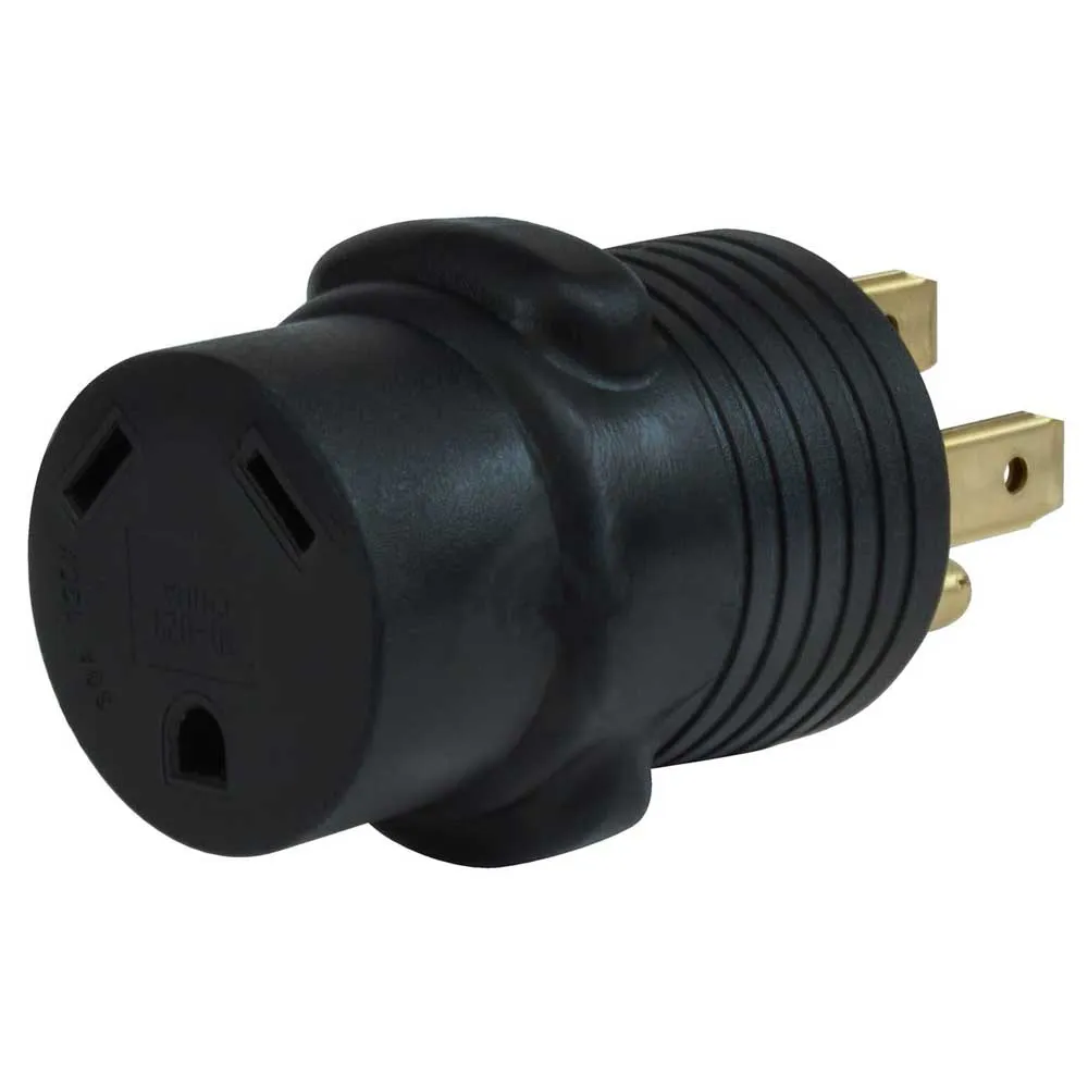 Купить Valterra 800-A105030AVP круглый адаптер вилки Mighty Cord Black Mlae 50A/Female 30A 7ft.ru в интернет магазине Семь Футов