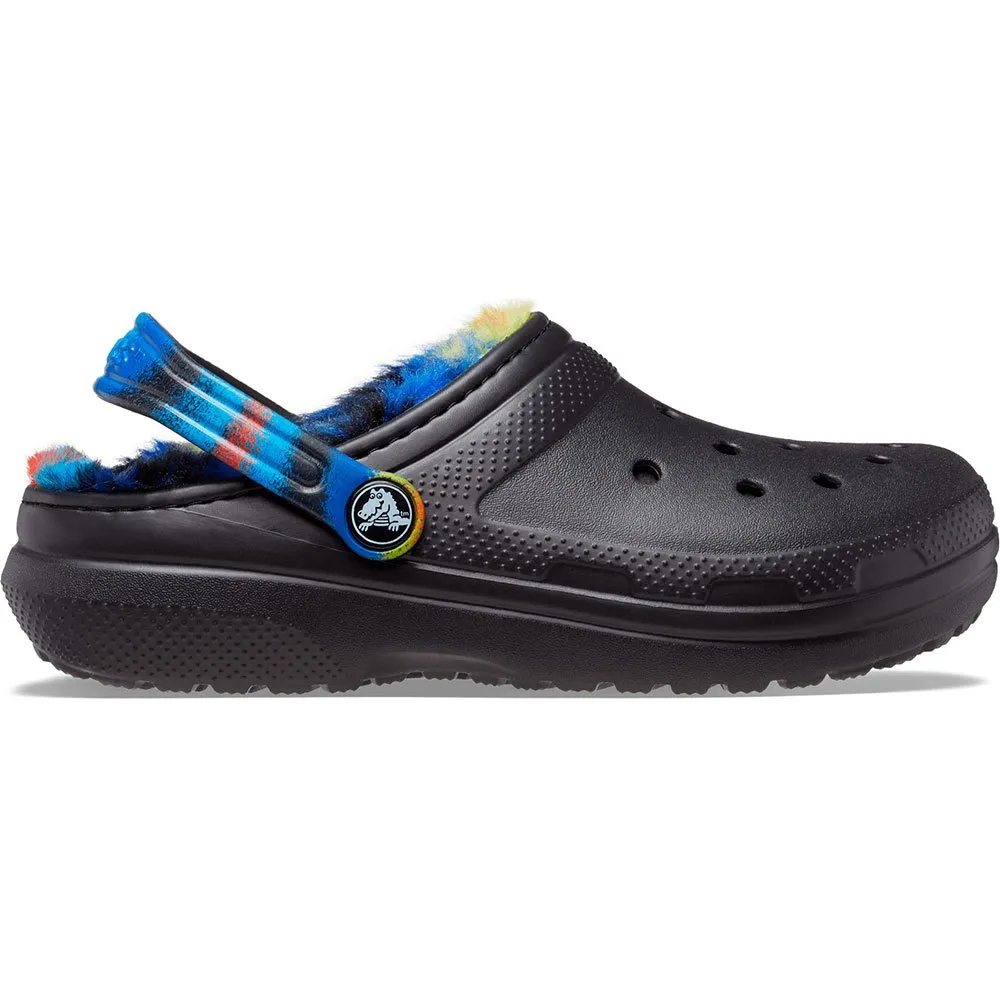 Купить Crocs 208095-0c4-c5 Деревянные башмаки Classic Lined Spray Dye T Black / Multi 35x25x15 EU 20 7ft.ru в интернет магазине Семь Футов