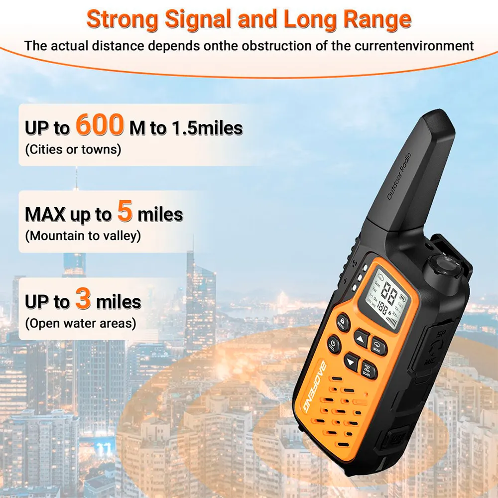 Купить Baofeng radbafkro0011 рация Bf-T25E 2 Единицы Orange 25x12x8 7ft.ru в интернет магазине Семь Футов