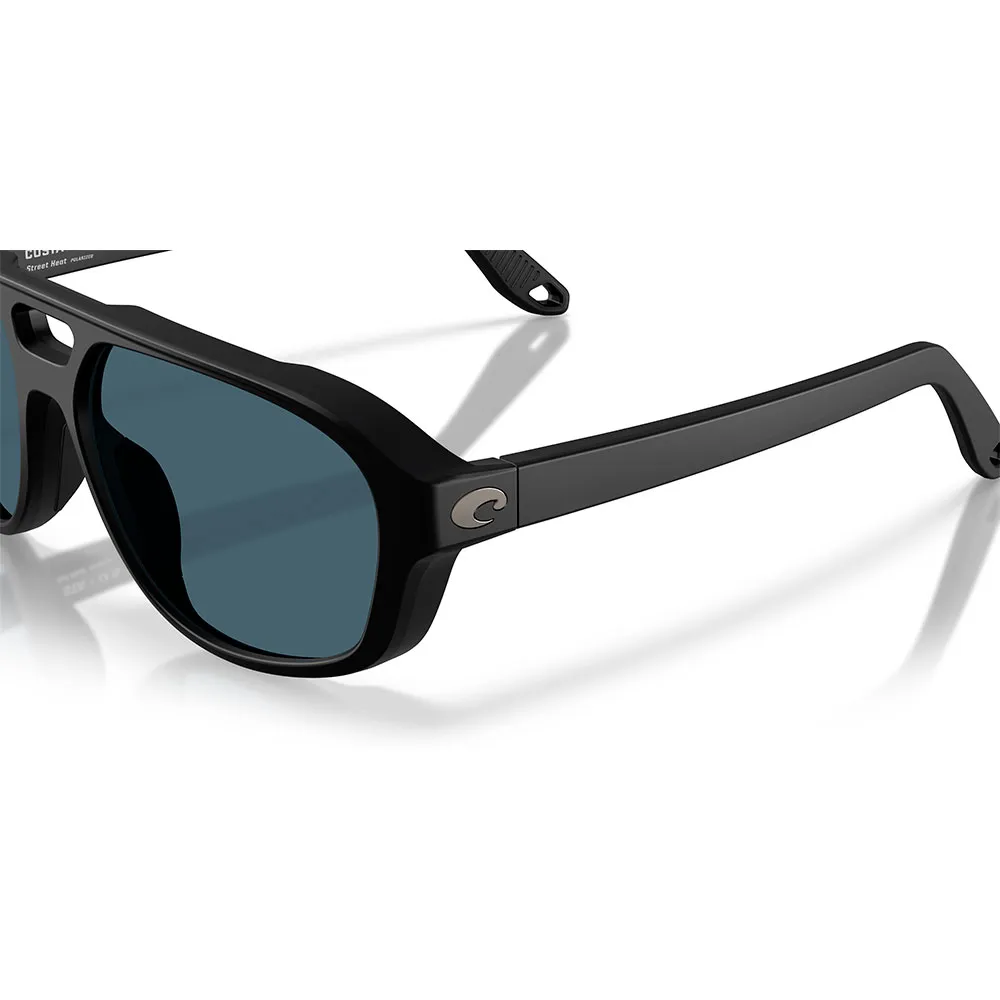 Купить Costa 06s9133-91330155 поляризованные солнцезащитные очки Street heat Matte Black 016 20x10x10 Gray 580P/CAT3 7ft.ru в интернет магазине Семь Футов
