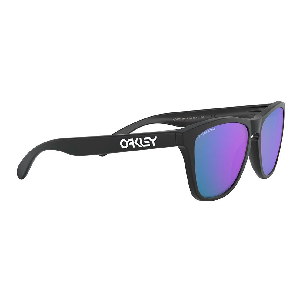 Купить Oakley OO9013-H655 Frogskins Prizm Солнцезащитные Очки Matte Black Prizm Violet Iridium/CAT3 7ft.ru в интернет магазине Семь Футов