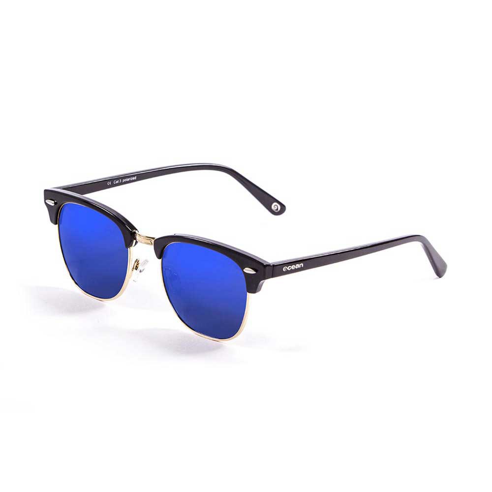 Купить Ocean sunglasses 70001.1 поляризованные солнцезащитные очки Mr Bratt Shiny Black / Blue 7ft.ru в интернет магазине Семь Футов