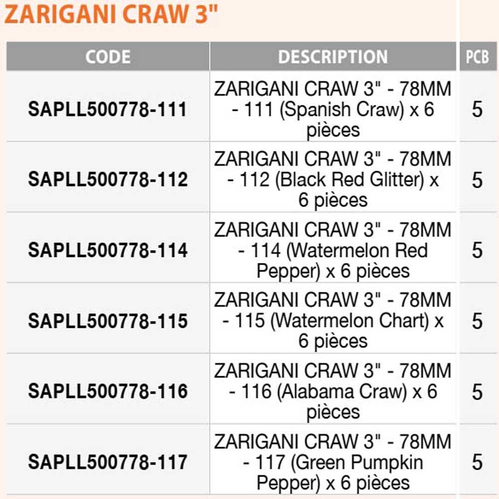 Купить Sakura SAPLL500778-116 Zarigani Craw Мягкая приманка 78 mm Золотистый 116 7ft.ru в интернет магазине Семь Футов