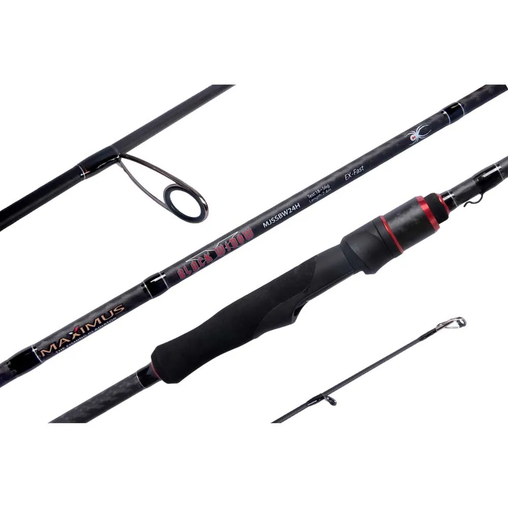 Купить Maximus rods mjssbw24h Удочка для джиггинга Black Widow X Heavy 125x10x10 2.4 m 7ft.ru в интернет магазине Семь Футов