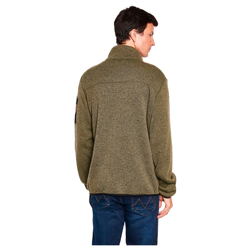 Купить Sea ranch 20-7-839-5014-XXL Флисовая на молнии Sidney Зеленый Dark Olive Melange 2XL 7ft.ru в интернет магазине Семь Футов