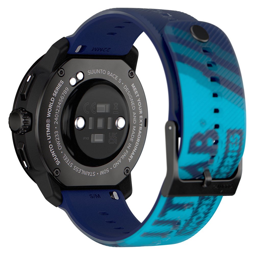 Купить Suunto SS051034000 Часы Race S UTMB World Series Голубой  All Black / Navy Blue 7ft.ru в интернет магазине Семь Футов