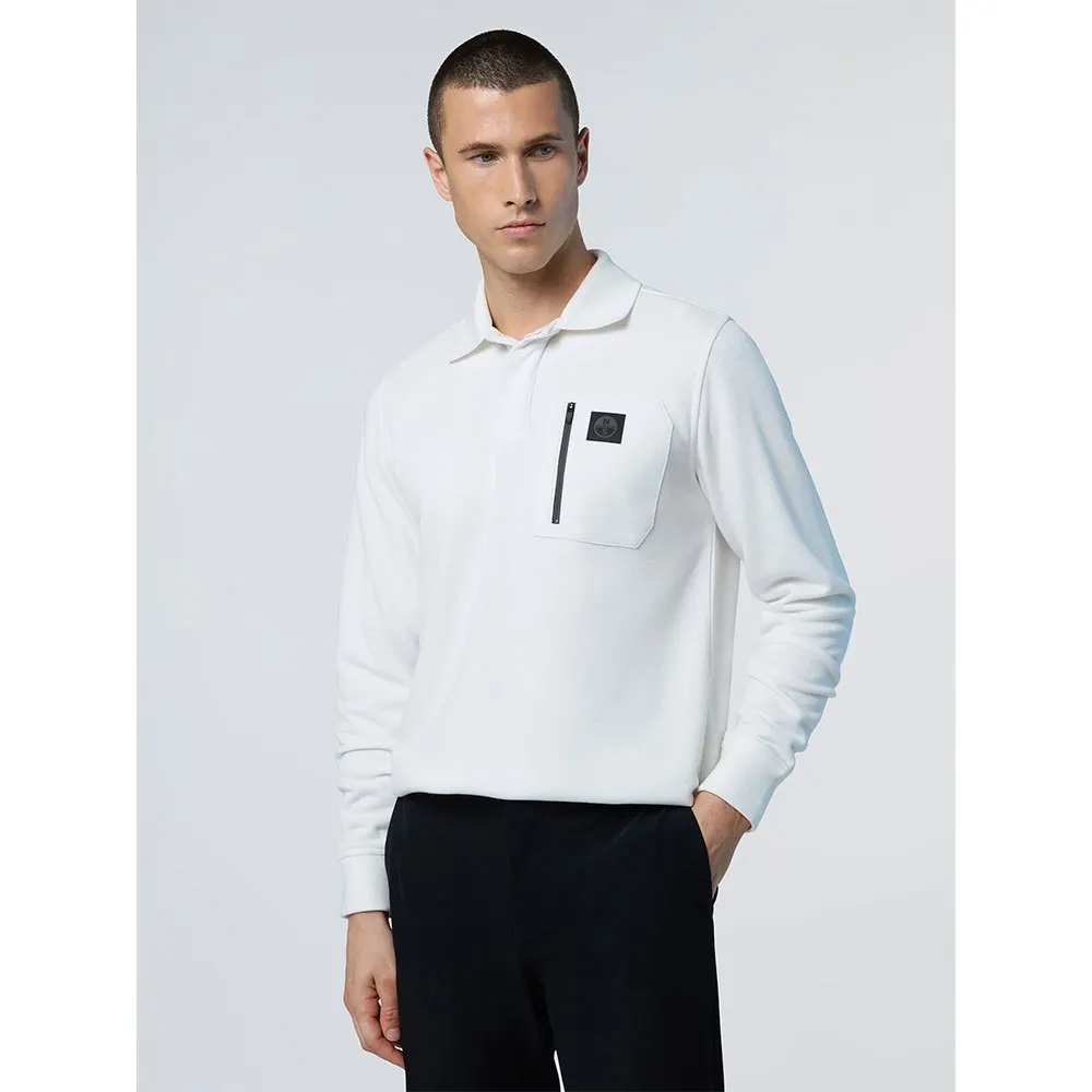 Купить North sails 692334-0105-M Поло с длинным рукавомным рукавом Logo 692334 Белая Marshmallow M 7ft.ru в интернет магазине Семь Футов