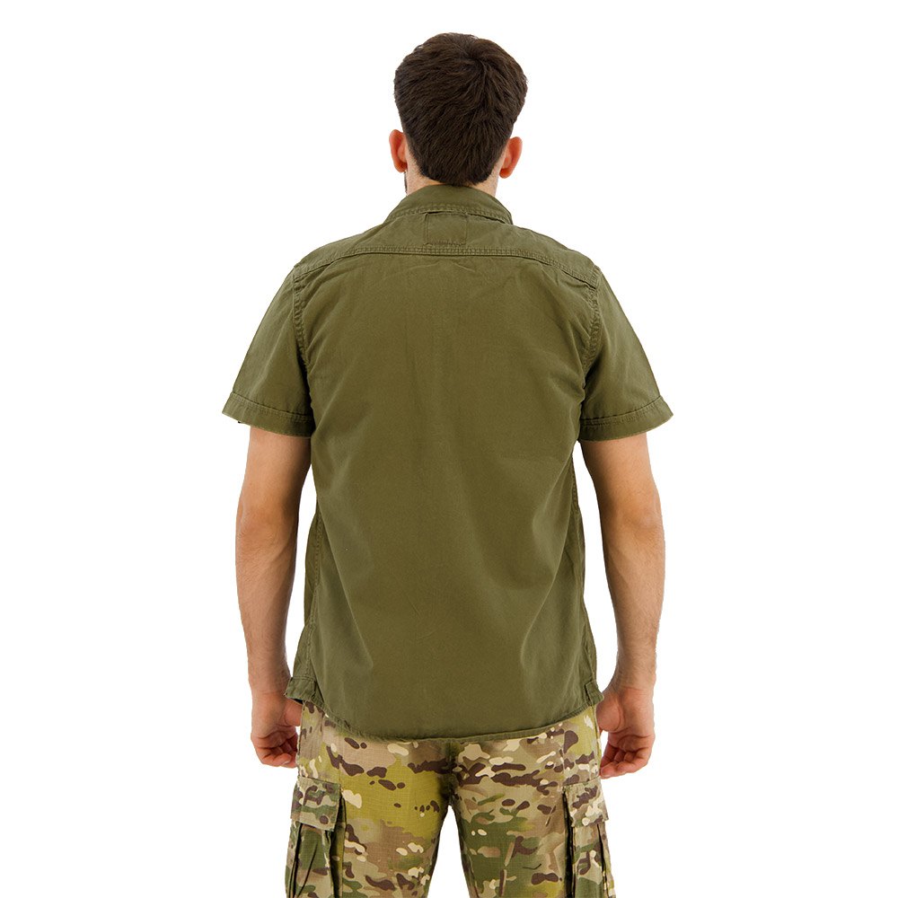 Купить Brandit 4024-1-XL Рубашка с коротким рукавом Vintage Зеленый Olive XL 7ft.ru в интернет магазине Семь Футов