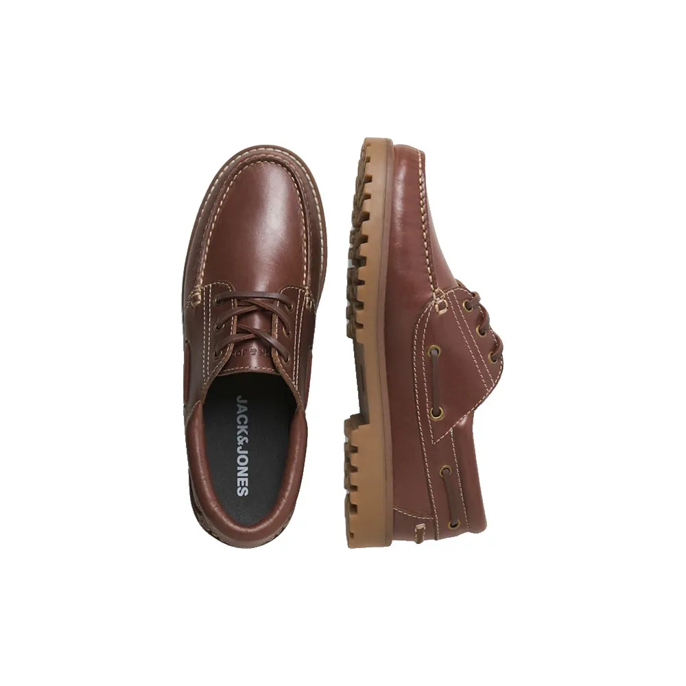 Купить Jack & jones 12285797-cognac-43 Палубные туфли Brooklyn Leather 35x25x15 EU 43 7ft.ru в интернет магазине Семь Футов