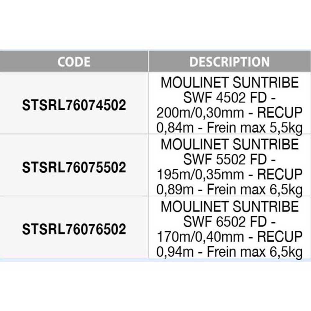 Купить Sunset STSRL76075502 Suntribe SWF FD Спиннинговая Катушка  Black / Silver 5502 7ft.ru в интернет магазине Семь Футов