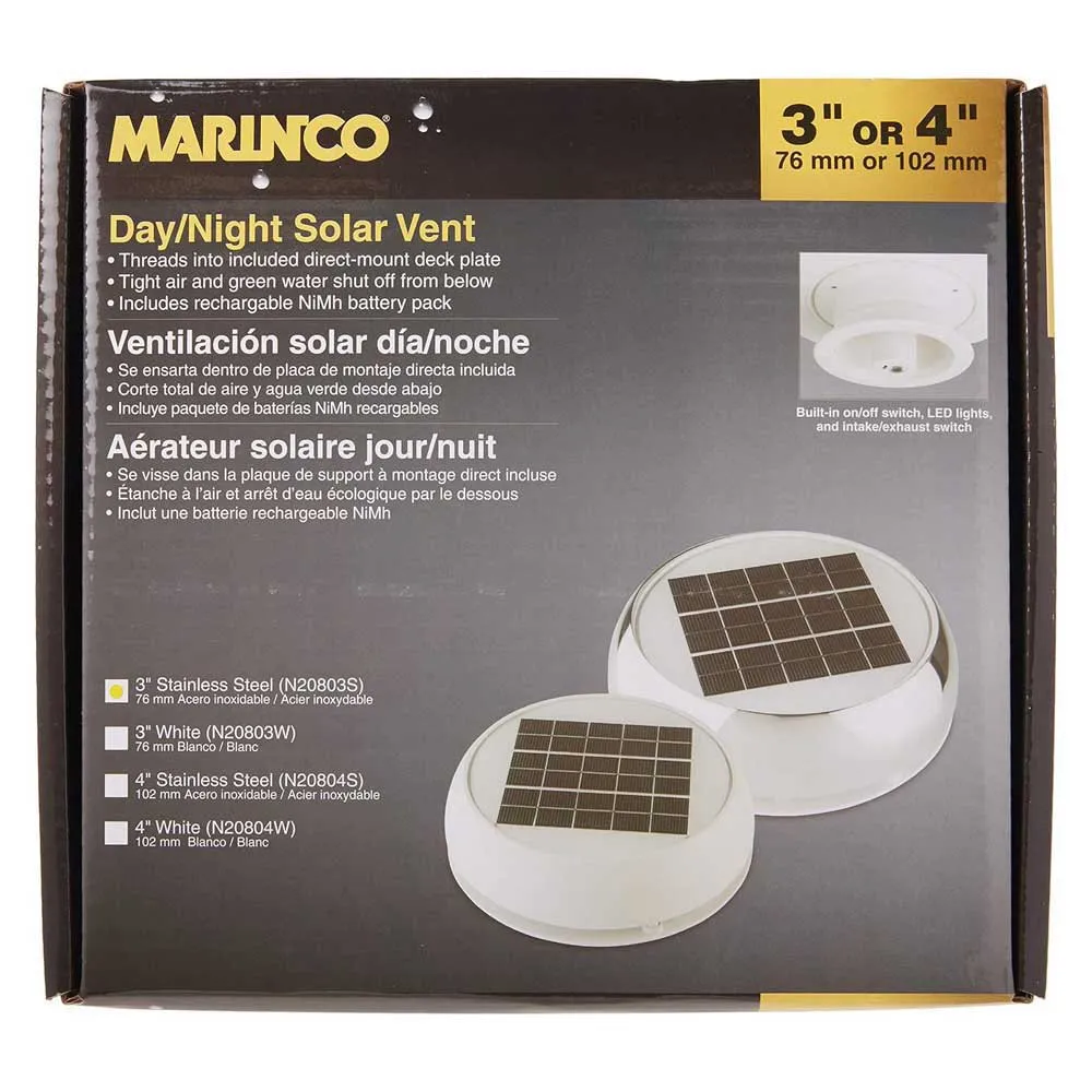 Купить Marinco dma-553 Вентиляция солнечной панели N2080 White 12x12x10 101.6 mm 7ft.ru в интернет магазине Семь Футов
