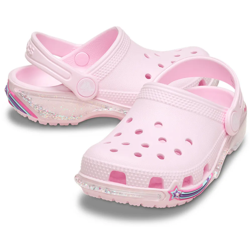 Купить Crocs 211609-6zw-c13 Деревянные башмаки Classic Star Sprkl Shkr Pink Milk 35x25x15 EU 30 7ft.ru в интернет магазине Семь Футов