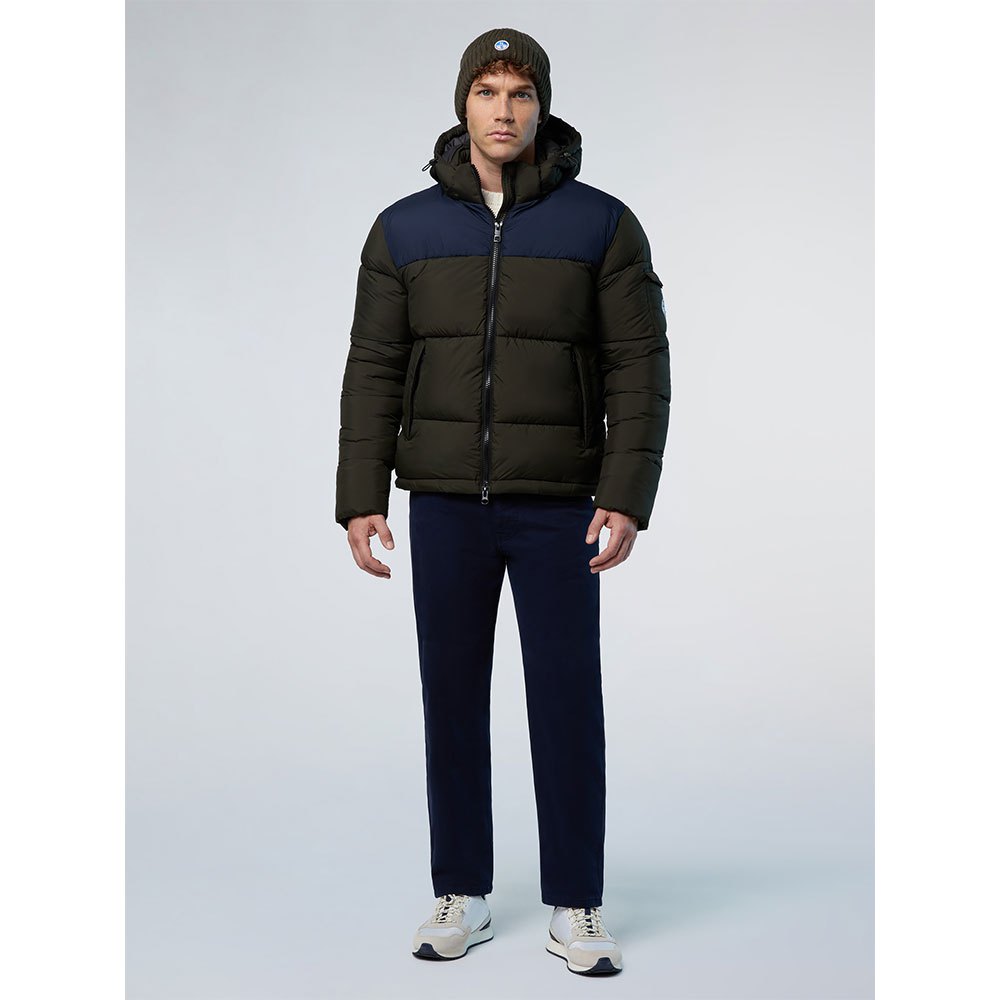 Купить North sails 603308-C002-XXL Куртка Beam Puffer Коричневый Forest Green / Navy Blue 2XL 7ft.ru в интернет магазине Семь Футов