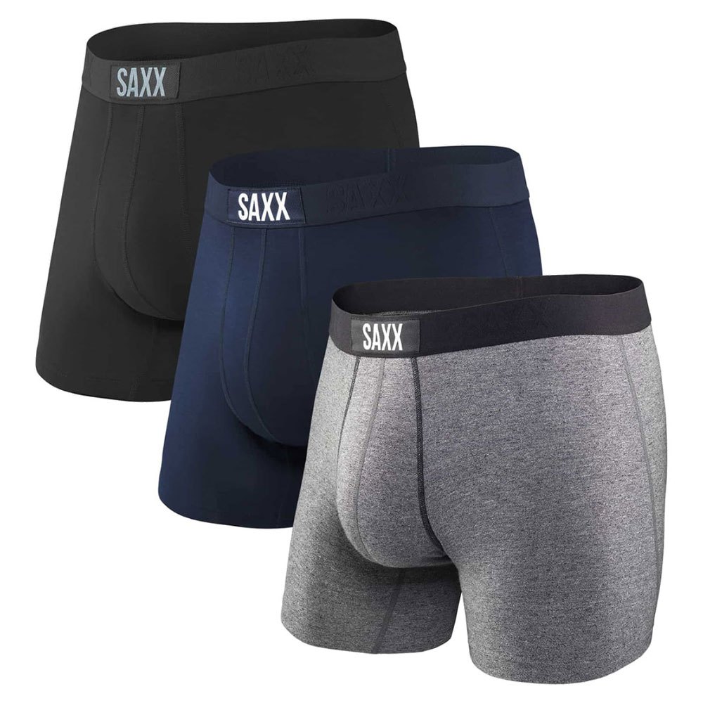 Купить SAXX Underwear SXPP3V.CLV.S Боксеры Vibe 3 Единицы Многоцветный Black / Grey / Blue S 7ft.ru в интернет магазине Семь Футов