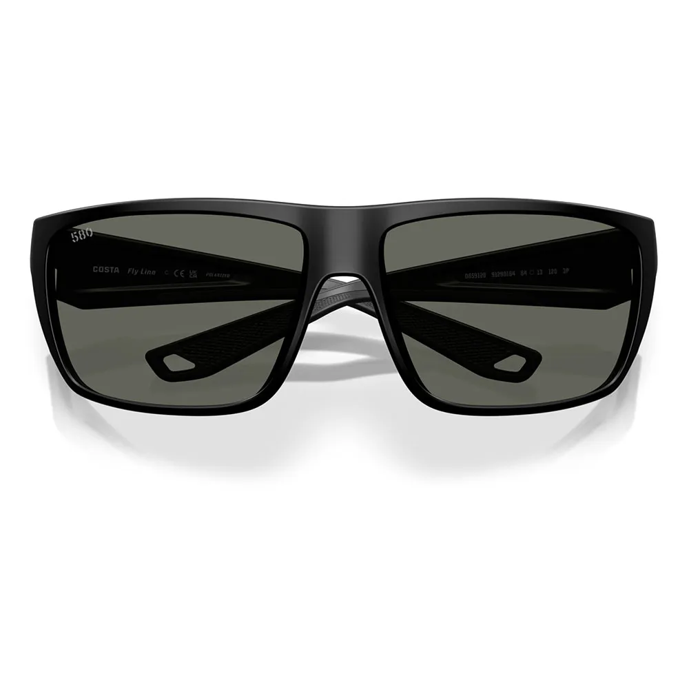 Купить Costa 06S9129-91290164 поляризованные солнцезащитные очки Fly line Matte Black / Matte Black Gray 580G/CAT3 7ft.ru в интернет магазине Семь Футов
