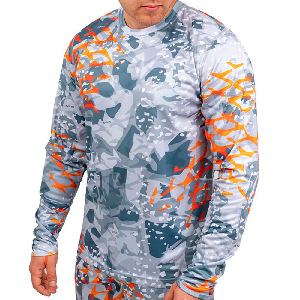 Купить Graff 961-CL-1-2XL Футболка с длинным рукавом UPF-50 Серый Mix Grey 2XL 7ft.ru в интернет магазине Семь Футов