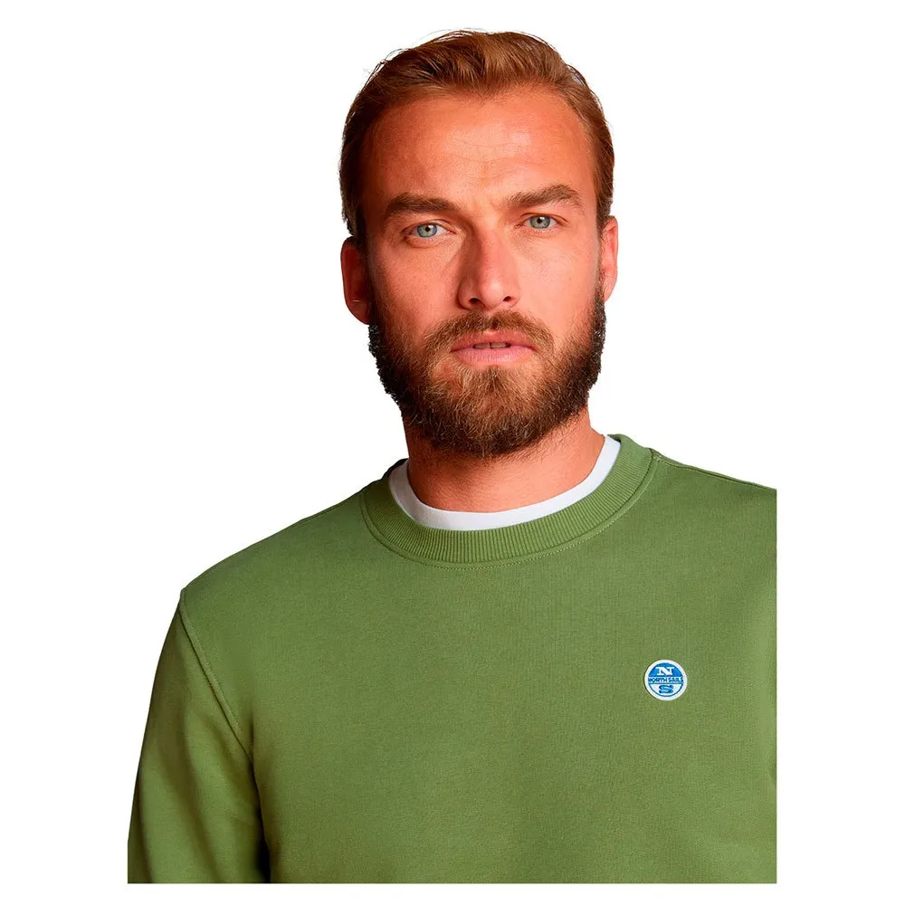 Купить North sails 691000-0422-2 Толстовка Logo Зеленый  Olive Green S 7ft.ru в интернет магазине Семь Футов