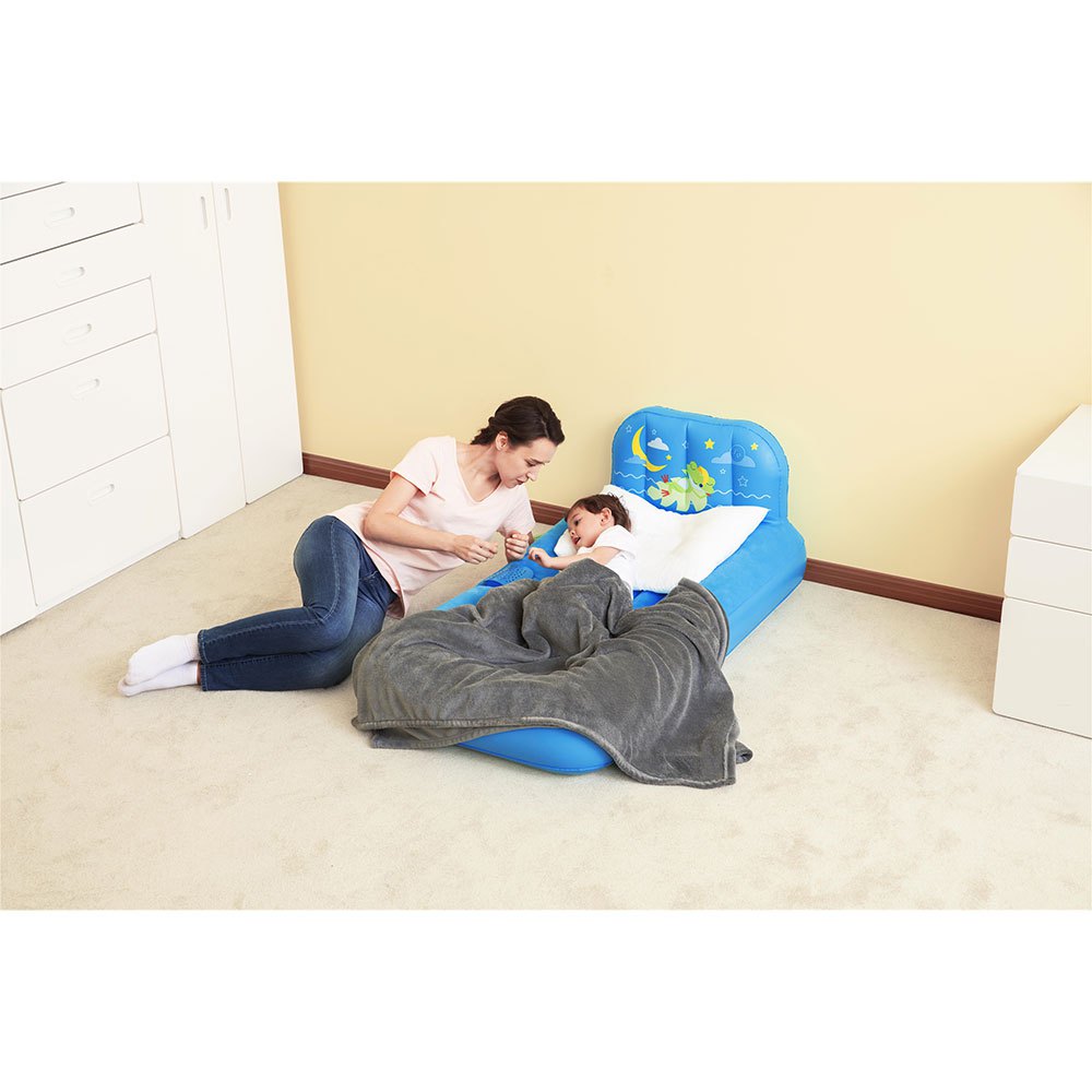 Купить Bestway 6942138972108 надувная кровать Dream Glimmers Comfort Голубой Blue 132x76x46 cm 7ft.ru в интернет магазине Семь Футов