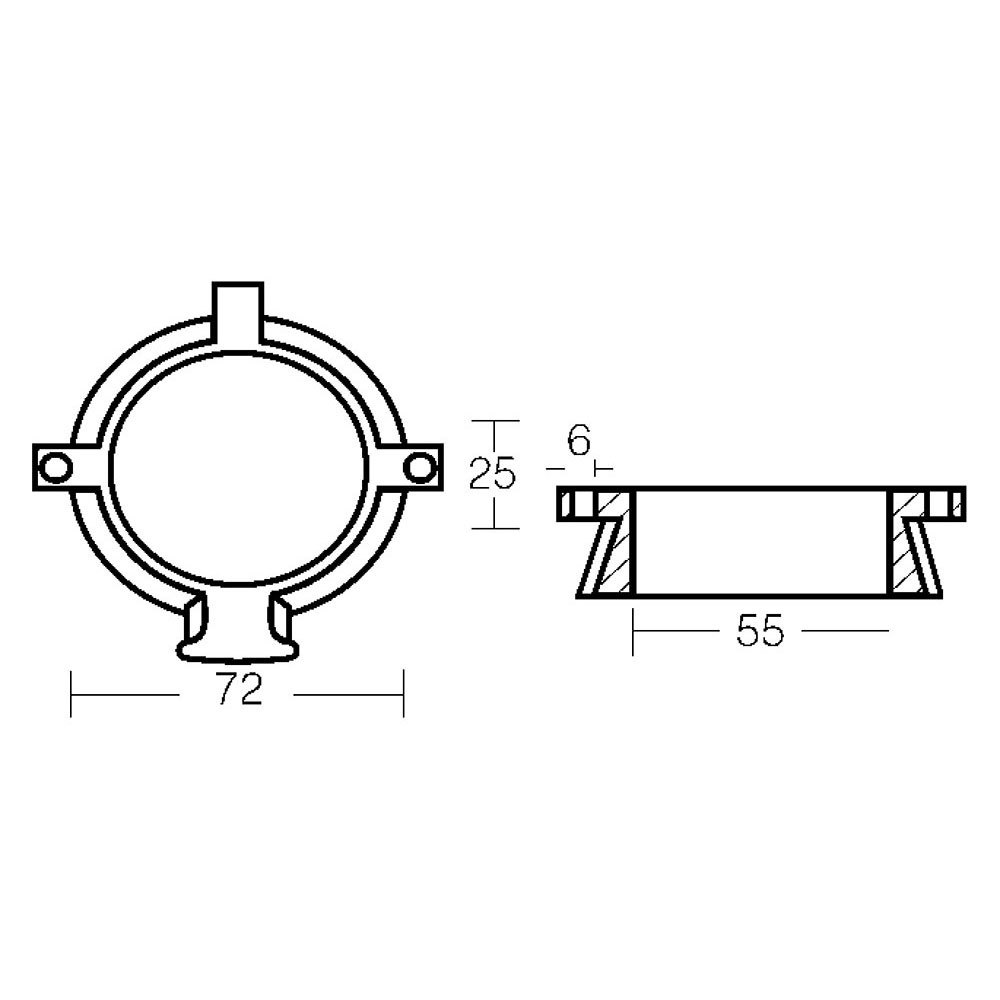 Купить Tecnoseal 2626317A Alpha One 806105Q1 Анод из алюминиевого воротника Серебристый Silver 7ft.ru в интернет магазине Семь Футов