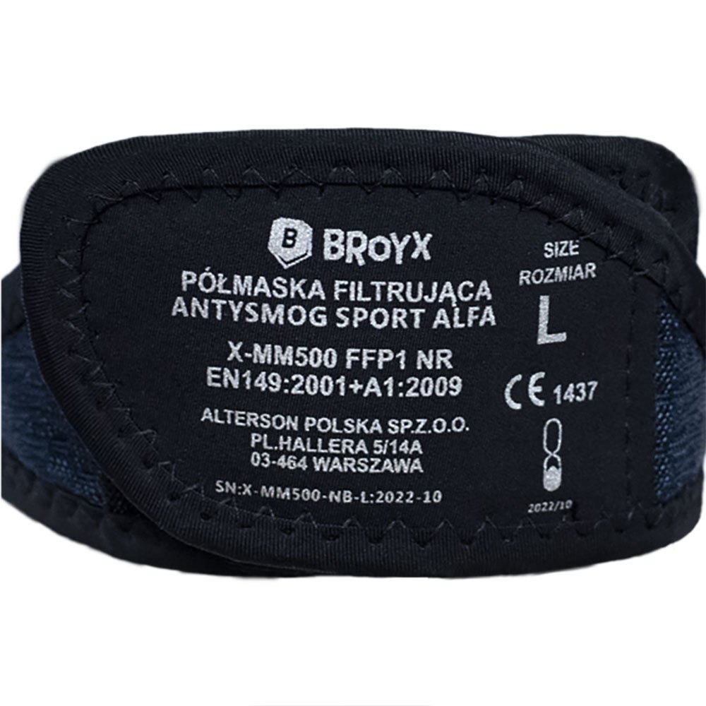 Купить Broyx X-MM500-NB-L-1 Sport Alfa С фильтрующей маской для лица Голубой Navy L 7ft.ru в интернет магазине Семь Футов
