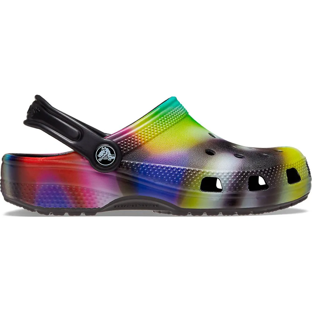 Купить Crocs 207587-0c4-c11 Деревянные башмаки Classic Solarized Black / Multi 35x25x15 EU 28 7ft.ru в интернет магазине Семь Футов