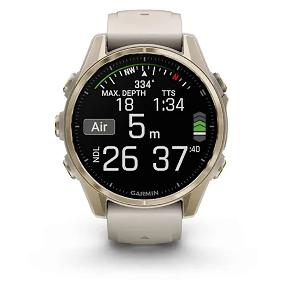 Купить Garmin R-144935700-010-02903-11 Часы Fenix 8 43 mm Amoled Sapphire отремонтированы Белая Fog Gray / Soft Gold Stainless Steel 7ft.ru в интернет магазине Семь Футов