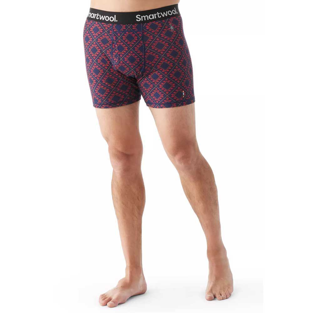 Купить Smartwool SW017005L911.XXL Боксёр Merino Print Brief Голубой Scarlet Red 2XL 7ft.ru в интернет магазине Семь Футов