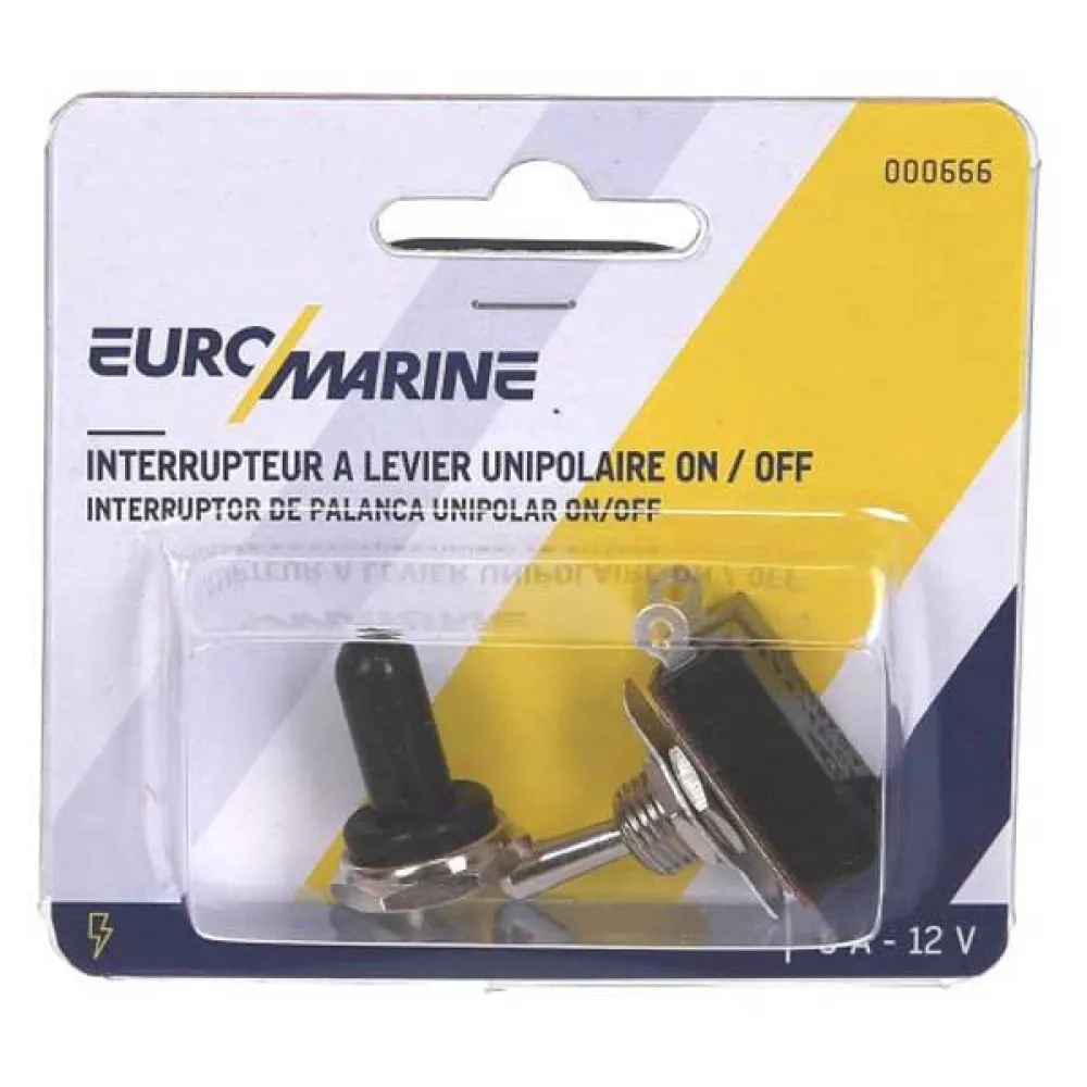 Купить Euromarine 000666 On-Off 6A 12V Водонепроницаемый рычажный переключатель Grey 10 mm 7ft.ru в интернет магазине Семь Футов