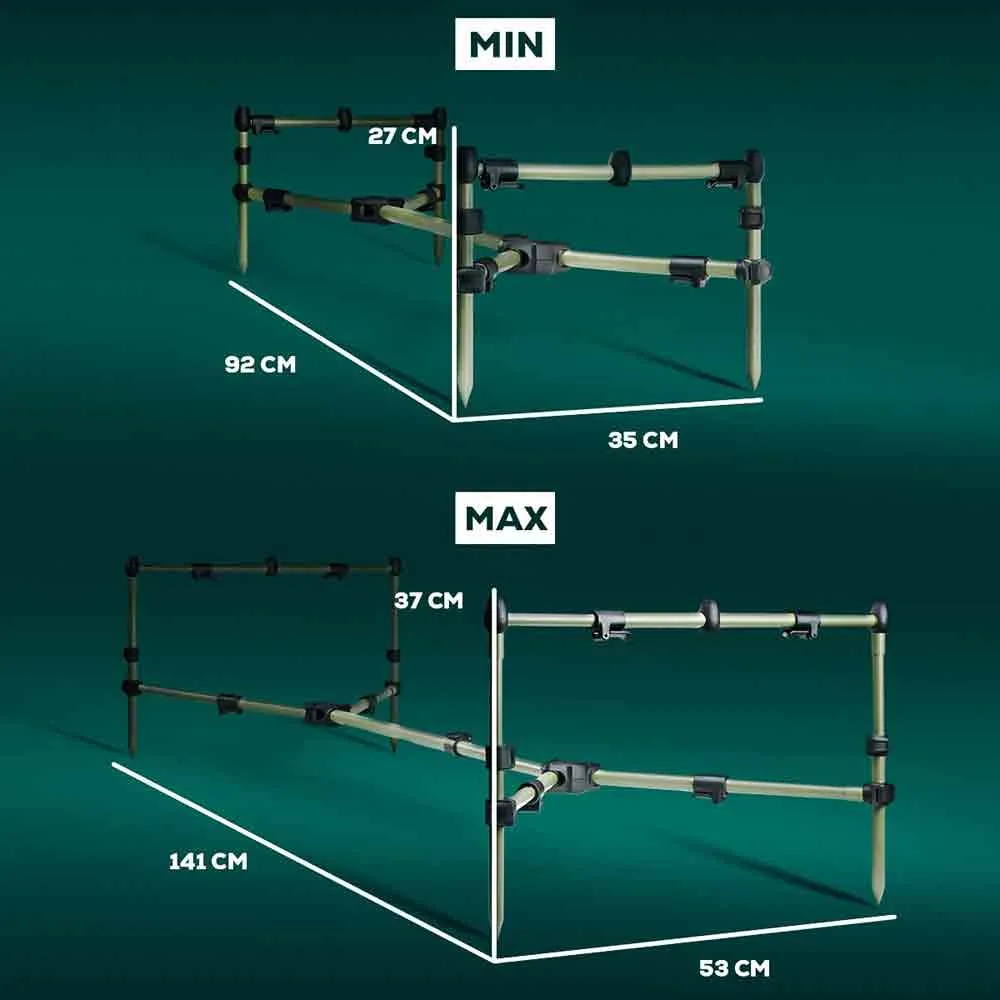 Купить Golden catch g.carp 6730010 Род-под Minima 3 Green / Black 80x14x25 92 x 35 x 27 cm 7ft.ru в интернет магазине Семь Футов