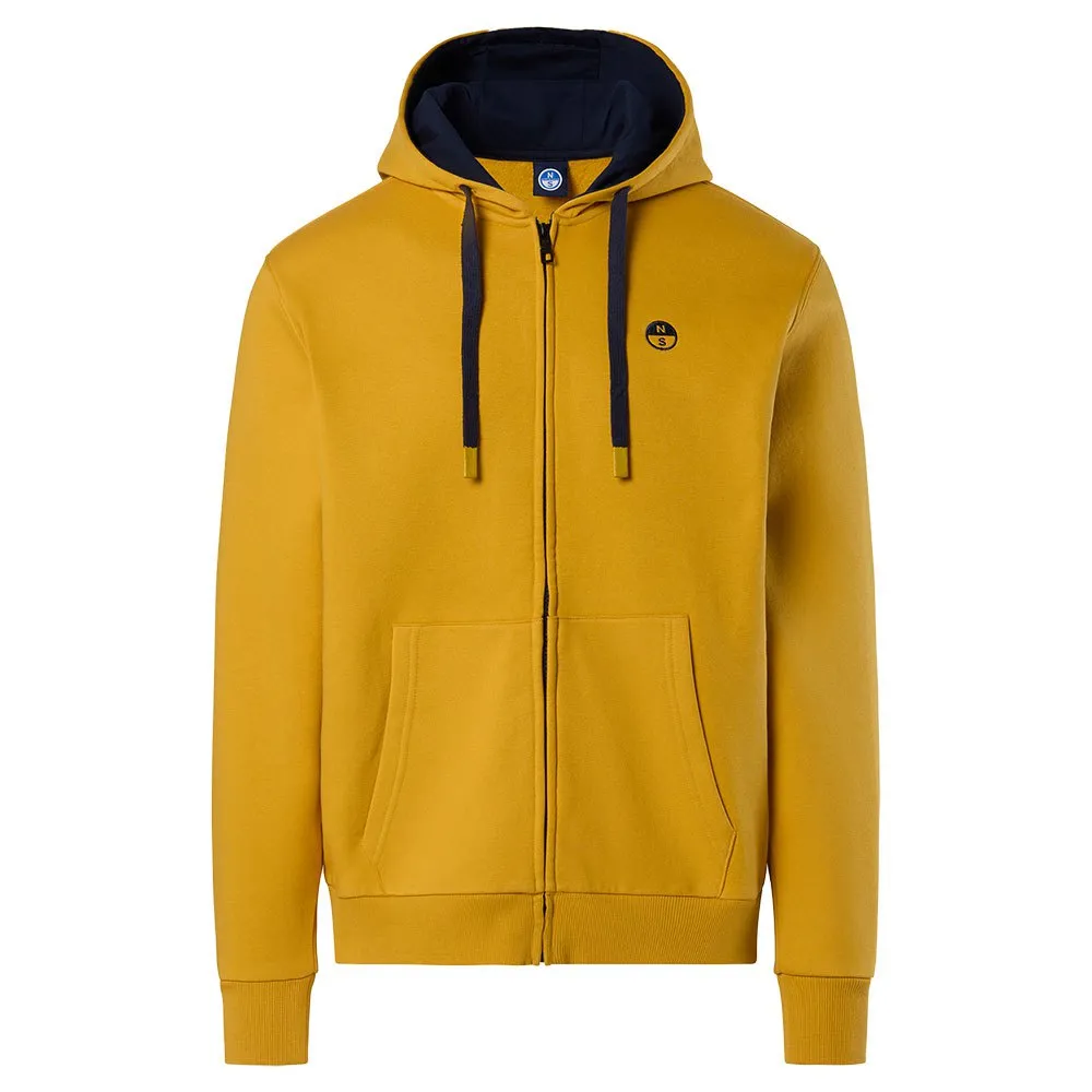 Купить North sails 691260-0620-XS Толстовка на молнии Logo Желтый Golden Spice XS 7ft.ru в интернет магазине Семь Футов