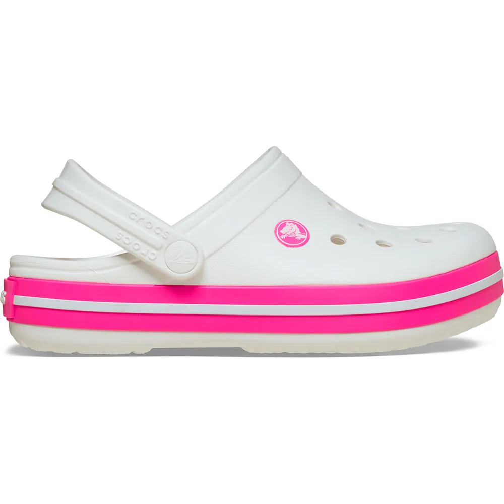 Купить Crocs 207005-6wu-c4 Деревянные башмаки Band T White / Pink Crush 35x25x15 EU 19 7ft.ru в интернет магазине Семь Футов