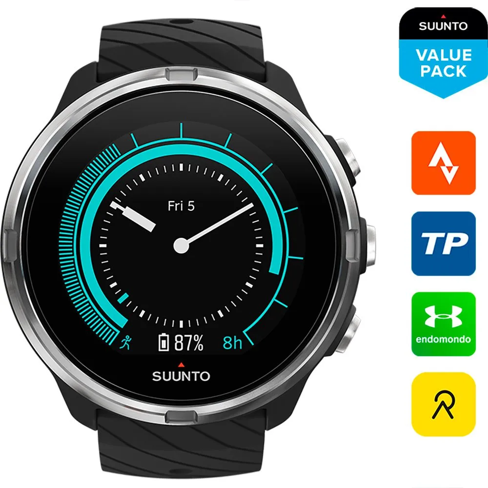 Купить Suunto R-7591463-SS050142000 Часы 9 G1 отремонтированы Черный Black 7ft.ru в интернет магазине Семь Футов