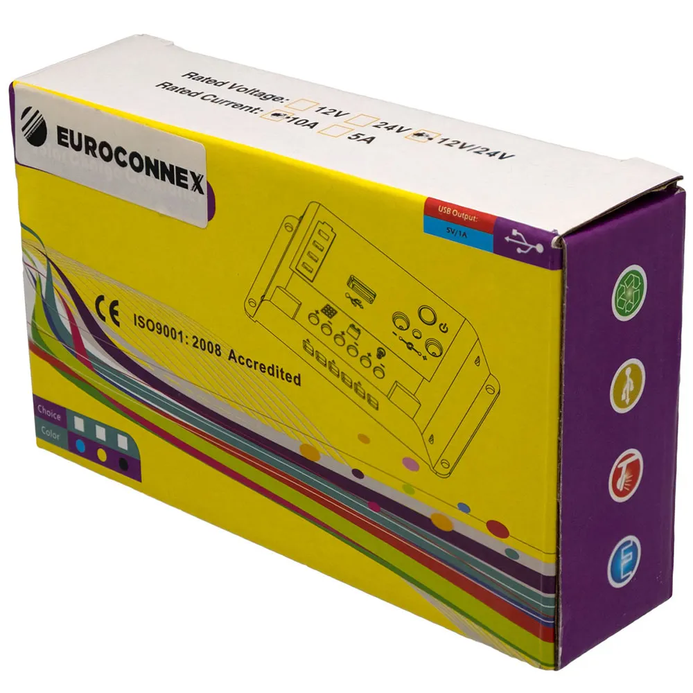 Купить Euroconnex sol13 Солнечный инвертор  Black / Blue 18x12x5 7ft.ru в интернет магазине Семь Футов