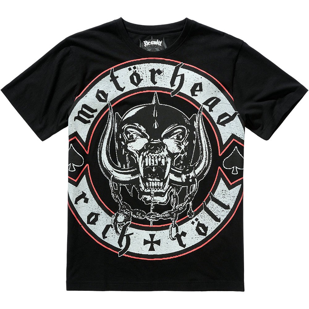 Купить Brandit 61023-11002-XXL Футболка с коротким рукавом Motörhead Rock Röll Черный Black 2XL 7ft.ru в интернет магазине Семь Футов