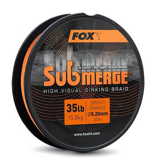 Купить Fox international CBL032 Submerge Orange Sinking 300 m Плетеный Orange 0.200 mm 7ft.ru в интернет магазине Семь Футов