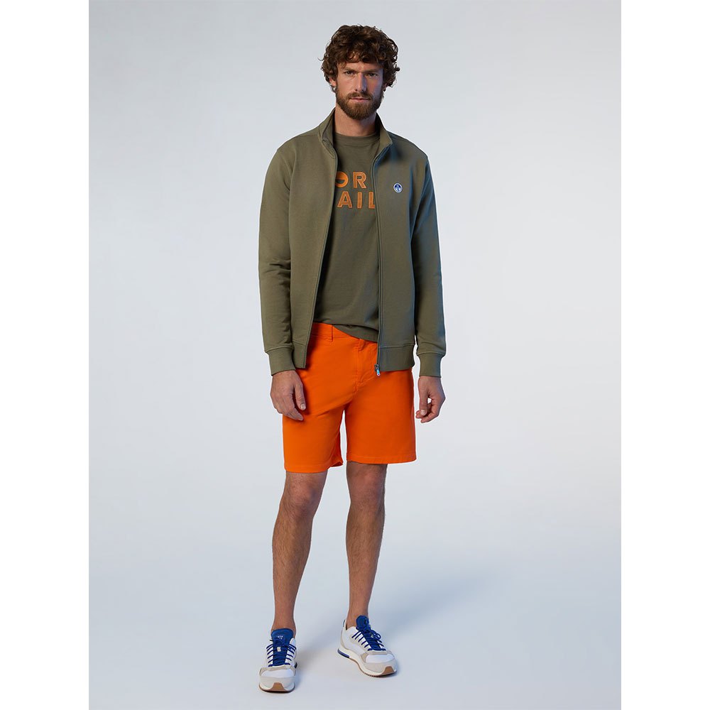 Купить North sails 691221-0441-M Свитер на молнии Basic Зеленый Dusty Olive M 7ft.ru в интернет магазине Семь Футов