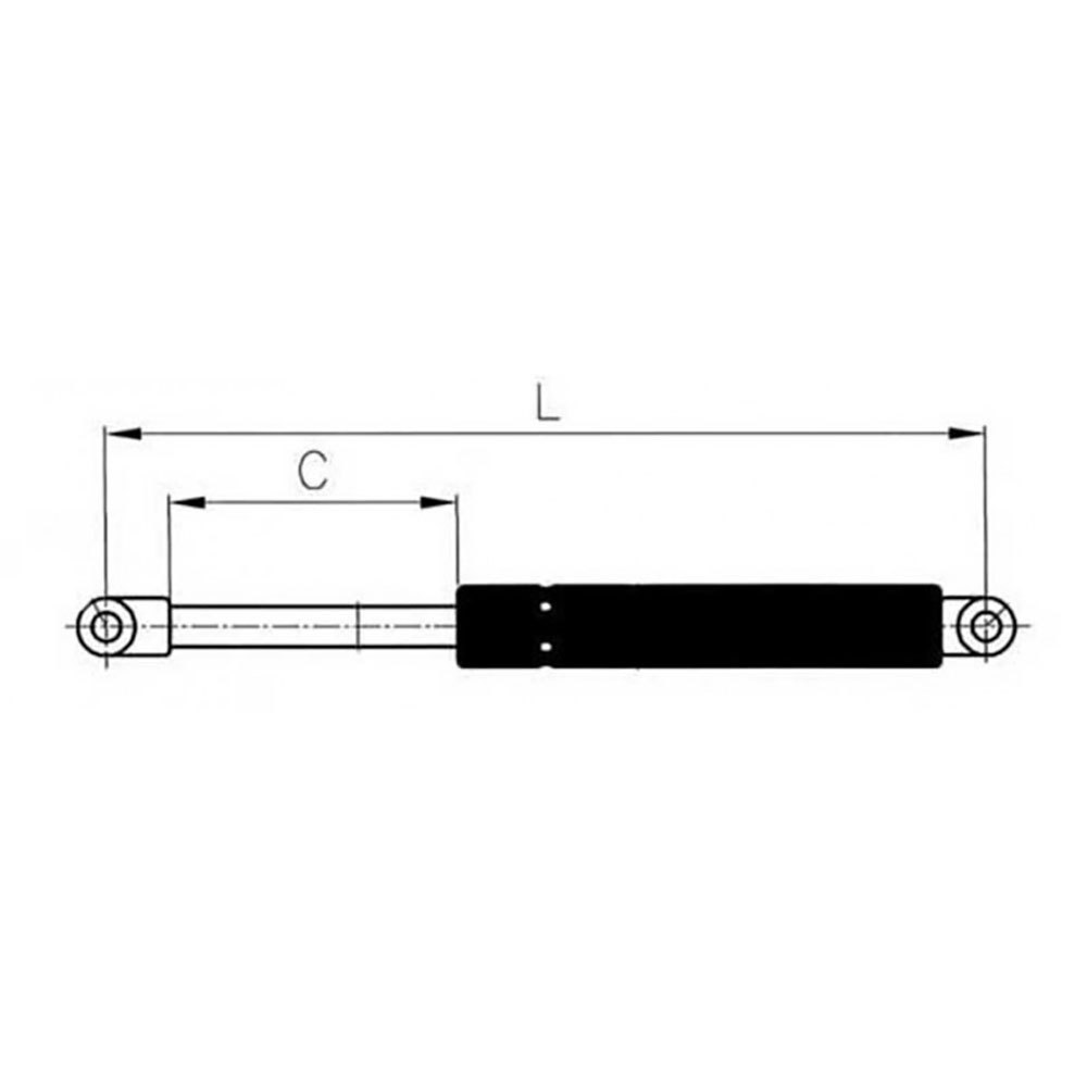 Купить Uflex 4848070 5kg Поршень газовой пружины из нержавеющей стали Silver 275 mm 7ft.ru в интернет магазине Семь Футов