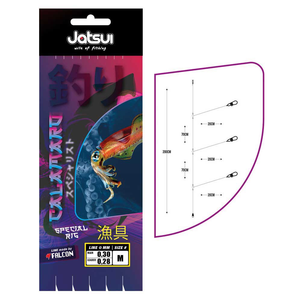 Купить Jatsui D3400245 Calamaro Special 200 cm Буровая линия Clear M 7ft.ru в интернет магазине Семь Футов