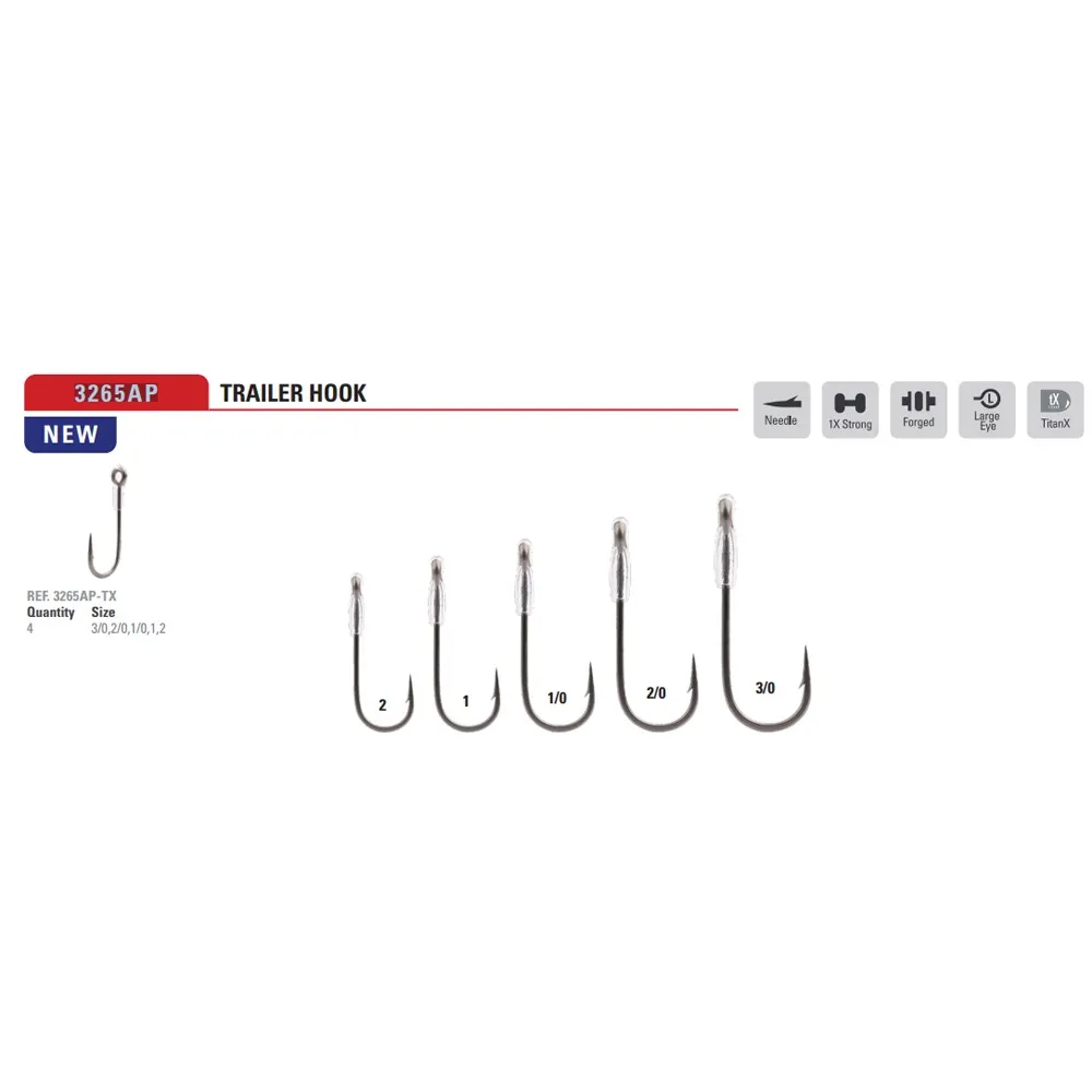 Купить Mustad 3265AP-TX-1-4A Однобородный крючок с бородкой Trailer Серебристый TitanX 1 7ft.ru в интернет магазине Семь Футов