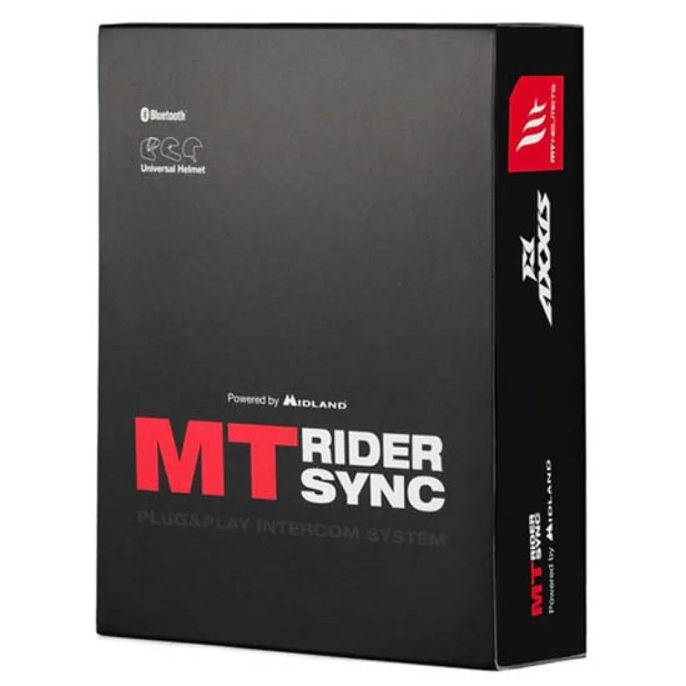 Купить MT Helmets 180009001 Интерком Rider Sync Black 15x10x7 7ft.ru в интернет магазине Семь Футов
