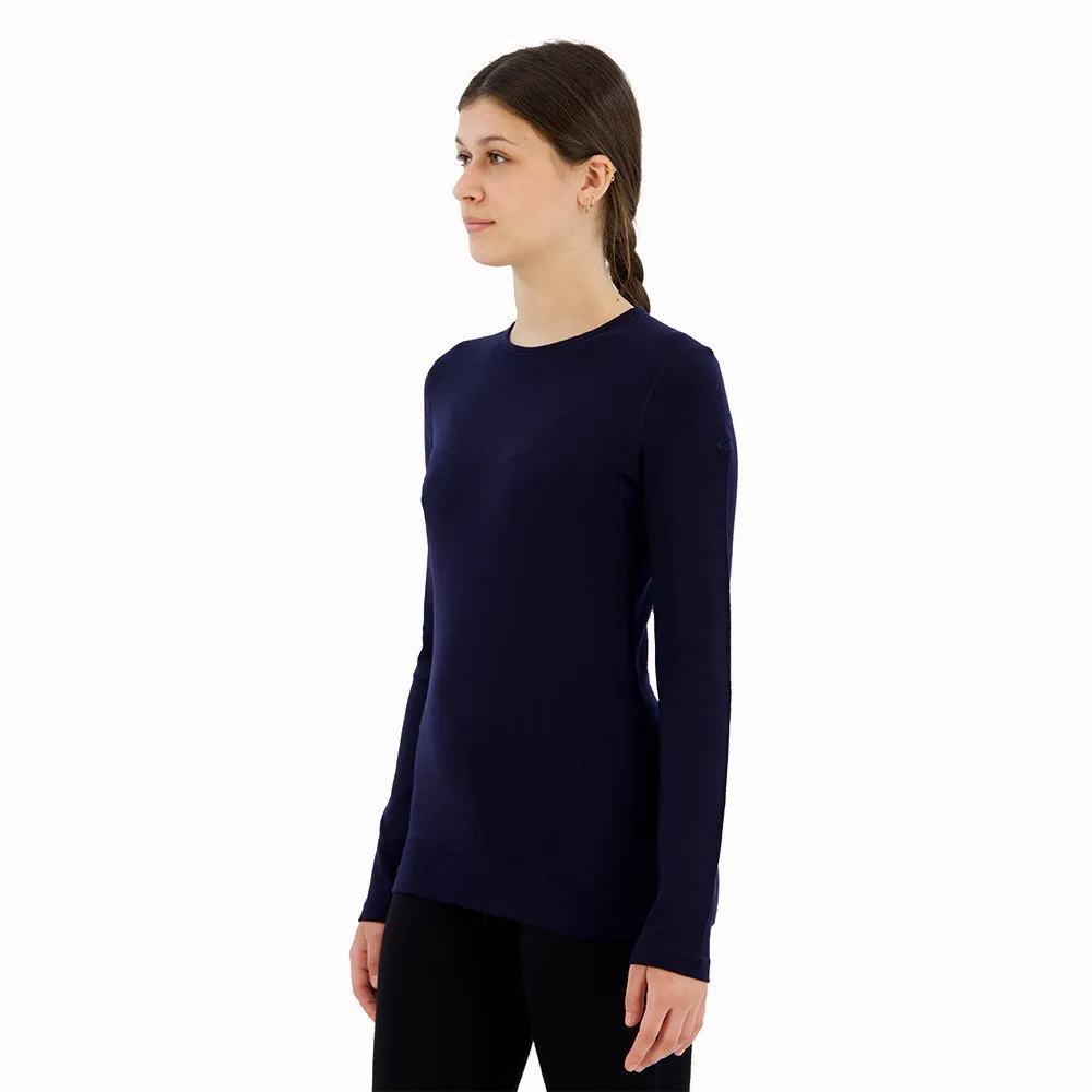 Купить Icebreaker 104387401xl Базовый слой с длинным рукавом 260 Tech Crew Merino Midnight Navy 30x25x3 7ft.ru в интернет магазине Семь Футов
