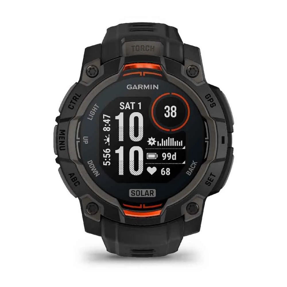 Купить Garmin 010-02934-00 Часы Instinct 3 45 mm Solar  Black / Black 7ft.ru в интернет магазине Семь Футов