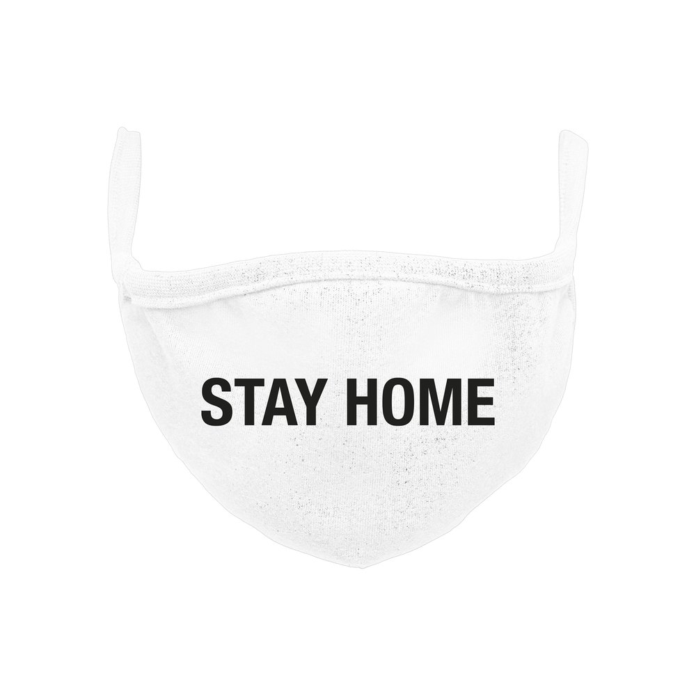 Купить Mister tee MT1357-00220 Маска Stay Home Белая  White 7ft.ru в интернет магазине Семь Футов