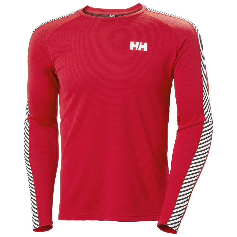 Купить Helly hansen R-17046416-49412_162-M Базовый слой с длинным рукавом Lifa Active Stripe отремонтированы Красный Red M 7ft.ru в интернет магазине Семь Футов