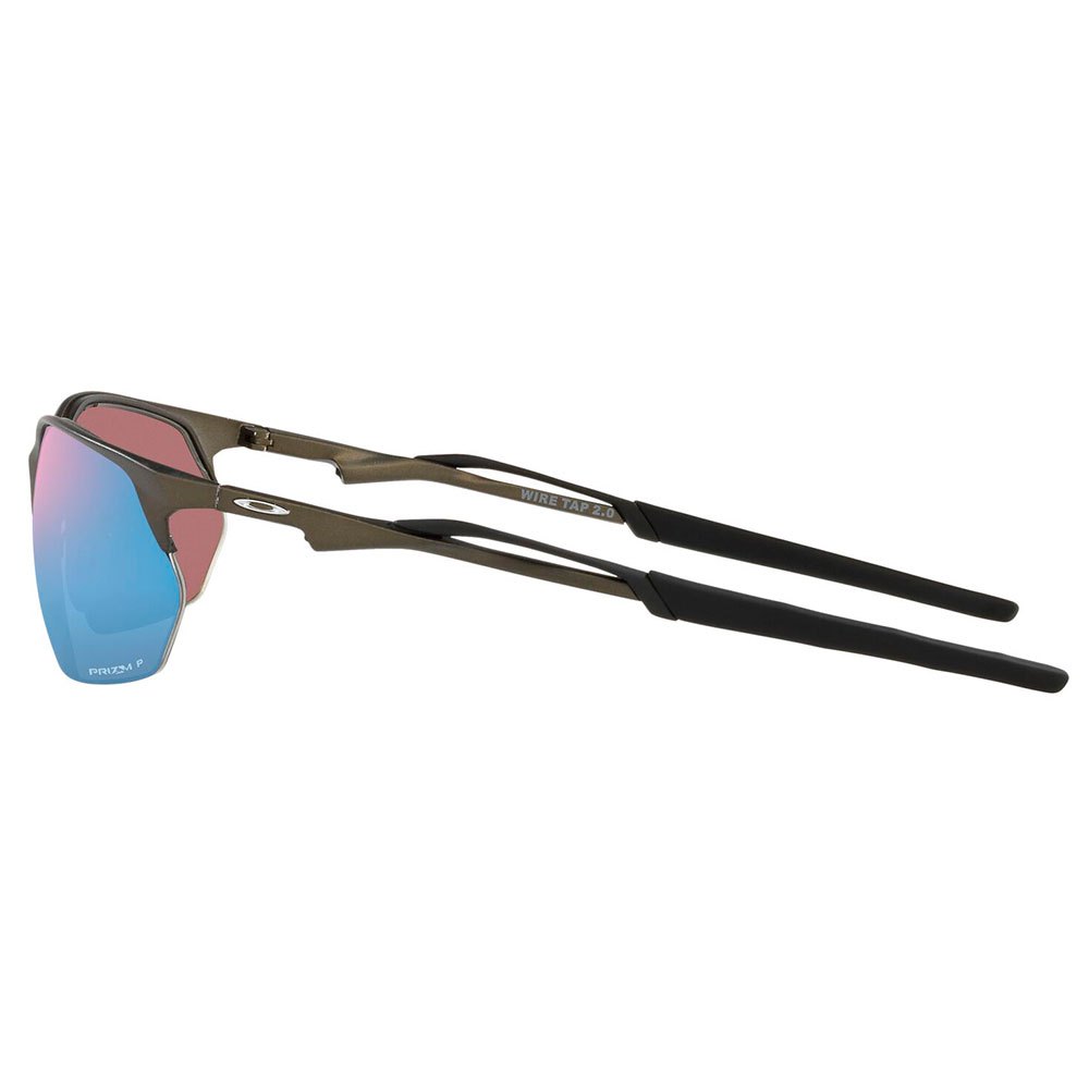 Купить Oakley OO4145-0660 Wire Tap 2.0 Prizm Глубоководные поляризованные солнцезащитные очки Satin Lead Prizm Deep Water Polarized/CAT3 7ft.ru в интернет магазине Семь Футов