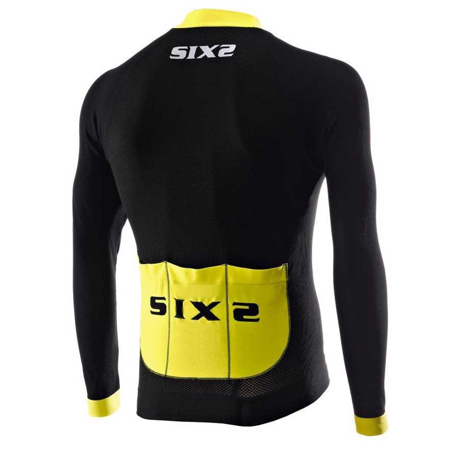 Купить Sixs BK4S-XL-TOUR Компрессионная футболка с длинным рукавом BIKE4 STRIPES Черный Yellow Tour XL 7ft.ru в интернет магазине Семь Футов